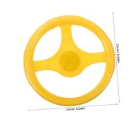 minkissy Volant de Jeu Plastique Jaune Accessoire pour Voiture Garçon Fille Simulation de Conduite Réaliste Installation Facile pour Balançoire et Aire de Jeux Extérieure
