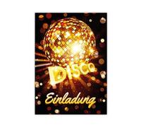 Minkocards Lot de 12 cartes d'invitation pour anniversaire, mariage, anniversaire d'enfant, disco VIP, garçons, filles, adolescents, adultes