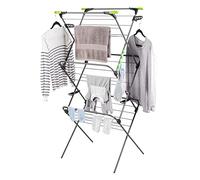 Minky Étendoir à Linge Ergo Supreme Sure Grip à 3 Niveaux, pour intérieur et extérieur, Pliable, Grande capacité de 27 m, égouttoir avec Pieds antidérapants