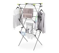Minky Étendoir à Linge Ergo Supreme Sure Grip à 3 Niveaux, pour intérieur et extérieur, Pliable, Grande capacité de 27 m, égouttoir avec Pieds antidérapants