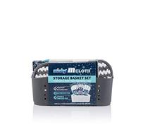 Minky Panier de rangement en tissu gris M