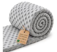 Minky Tissu au Mètre Peluche Polyester - doux velouté à Coudre | pour Couvertures Plaids Doudous Coussins Accessoires Déco Peau de Bébé Oeko Tex 5 M x 160 cm Gris clair