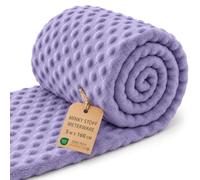 Minky Tissu au Mètre Peluche Polyester - doux velouté à Coudre | pour Couvertures Plaids Doudous Coussins Accessoires Déco Peau de Bébé Oeko Tex 5 M x 160 cm Violet
