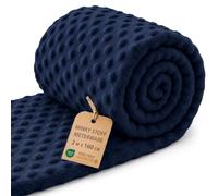Minky Tissu au Mètre Peluche Polyester - doux velouté à Coudre | pour Couvertures Plaids Doudous Coussins Accessoires Déco Peau de Bébé Oeko Tex 2 M x 160 cm Bleu marine