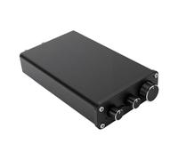 Minleshry Amplificateur de Caisson de Basses, 600 W Mono Réglage des Basses de 28 Hz à 150 Hz, Phase de 0 à 180 Degrés, Entrée AUX/sortie AV, Ampli de Caisson de Basses pour Cinéma