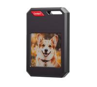 Minleshry Localisateur électronique avec NFC, Smart Tracker IP65 | Bluetooth 5.3, écran à Encre DIY, Affichage 250 X 250, Son D'alerte, Batterie de Type C 180 MAh, pour Sacs à Clés, Colliers