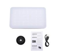 Minleshry RGB LED Camera Light, 138 Perles CRI 85+ 700Lux 2700-6500K | Lampe vidéo LED avec batterie rechargeable de 1800 mAh, lumière de remplissage grand angle de 180 ° pour la photographie