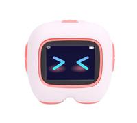 Minleshry Robot Intelligent AI avec 37 Langues, Compagnon émotionnel (Pink) | Robot de Discussion Interactif, Caméra Rotative 2MP, Plus de 40 Timbres Vocaux, Batterie 1500 MAh, WiFi, pour la Maison des