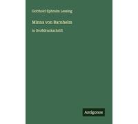 Minna von Barnhelm: in Großdruckschrift