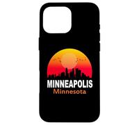 Minneapolis Minnesota Vintage Sunset Retro City State USA Coque pour iPhone 16 Pro Max