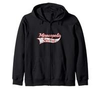 Minneapolis Strong Minnesota Powerful Message Varsity Style Sweat à Capuche