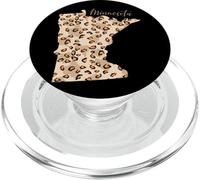 Minnesota Carte Léopard du Minnesota PopSockets PopGrip pour MagSafe