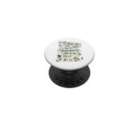 Minnesota, Cartes et icônes MN, Duluth, Saint Paul, Rochester PopSockets PopGrip Adhésif