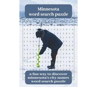 Minnesota City Word Search Puzzle Book: Word Searches with Easy to Read Print about Minnesota 6 x 9 inches, 110 pages 50+ Puzzles