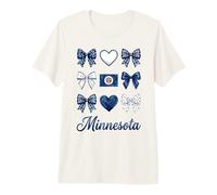 Minnesota Coquette Bow pour Filles T-Shirt Haut de Gamme
