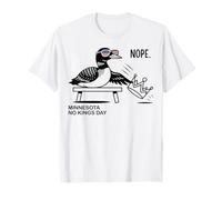 Minnesota No Kings Day Common State Bird Crown Protest T-Shirt