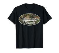 Minnesota Strong Camouflage Distressed State Pride T-Shirt