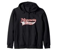 Minnesota Strong Powerful Message Varsity Style Throwback Sweat à Capuche