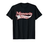 Minnesota Strong Powerful Message Varsity Style Throwback T-Shirt