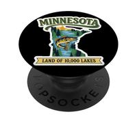 Minnesota, Terre des 10 000 Lacs : Art d'aventure PopSockets PopGrip Adhésif
