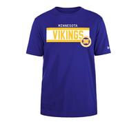 MINNESOTA VIKINGS New Era Cap NFL T-Shirt régulier à Encre Haute densité sérigraphie Graphique sur Le Devant Couleur Originale de l'équipe Unisexe Violet