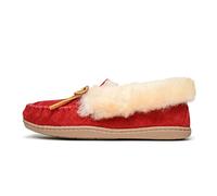 Minnetonka Alpine Sheepskin Moc Femmes US 10 Rouge Pantoufle