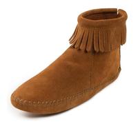 Minnetonka Back Zipper 182, Bottes Classiques femme - Marron - Marron, 39.5