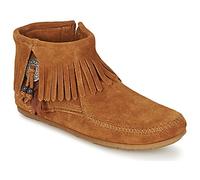 Minnetonka Boots CONCHO FEATHER SIDE ZIP BOOT in Marron 41