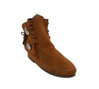Minnetonka Bottes à semelle souple et à semelle rigide pour homme, Marron - Semelle rigide, 41 EU