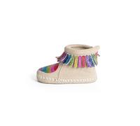 Minnetonka Bottes de neige 'Love one another' beige / bleu / jaune / bleu violet / rose, Taille 17-17,5