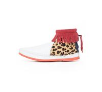 Minnetonka Bottines marron / orange / rouge / noir / blanc, Taille 38
