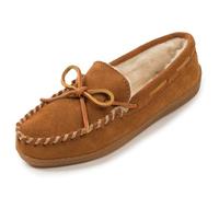 Minnetonka Femme Pile Lined Hardsole Chaussons, Marron (Brown), 43 EU