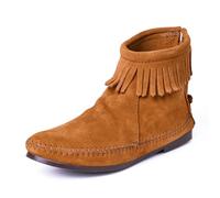 Minnetonka Hi Top Back Zip Boot, Bottes Femme - Marron - Marrone (Braun (Brown)), 40,5 EU EU