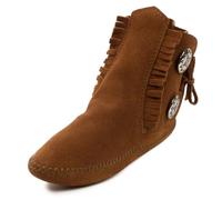 Minnetonka Homme 0 Botte À Deux Boutons Semelle Souple, Braun, 45 EU