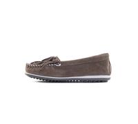 Minnetonka Mocassin 'Kilty plus' gris / blanc, Taille 36