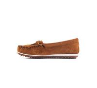 Minnetonka Mocassin 'Kilty plus' marron / blanc, Taille 36