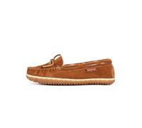 Minnetonka Mocassin 'Tilia' crème / marron, Taille 38