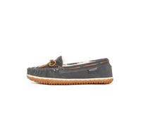Minnetonka Mocassin 'Tilia' marron / gris / blanc, Taille 38