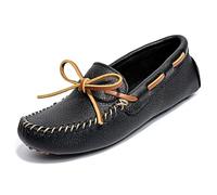 Minnetonka Mocassins de conduite classique pour femme, noir, 40 EU