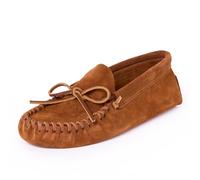 Minnetonka Mocassins en Cuir à Lacets pour Homme, Marron, 43 1/3 EU