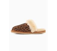 Minnetonka Mule 'Leopard' crème / marron / noir, Taille 37