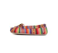 Minnetonka Pantoufle 'Cally' bleu / jaune / violet / rouge, Taille 36