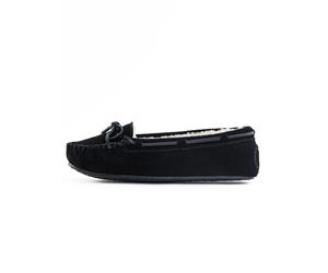 Minnetonka Pantoufle 'Cally' noir, Taille 40