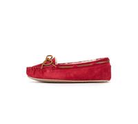 Minnetonka Pantoufle 'Cally' noisette / rouge, Taille 36