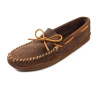 Minnetonka Semelle souple avec double fond pour homme Semelle souple avec double fond, Marron réputation, 42.5 EU