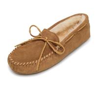 Minnetonka Sheepskin Softsole Moccasin, Chaussons pour homme - Beige - Beige (Golden Tan), Taille 43 EU