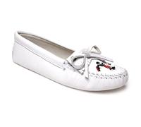 Minnetonka Women's Thunderbird Animikii Softsole, White, Size 6.5