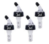 Minnhua 4 pièces Bec Verseur Huile 2cl Bec Verseur de Vin Bouchon Huile d'olive Verseur Bec Verseur Alcool pour Vin Huile Sirop Vinaigre Cocktail Bouteille Huile Olive Bec Verseur