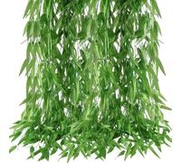 Minnhua 50 pcs 1.8M Saule Artificielle Lierre Plante Artificielle Lianes Guirlande Vigne Feuilles Fausse Saule Plantes Suspendu Decoration pour Mariage Balcons Jardin lntérieur Extérieur