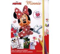 Disney Minnie - Coup de cœur créations - Kit mode avec coloriage et stickers - Dès 5 ans